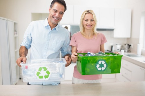 Different types of rubbish collected in North London