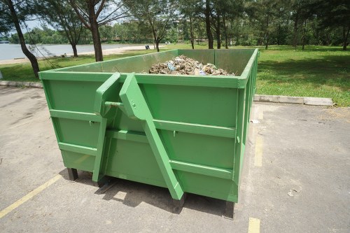 Recycling center in North London